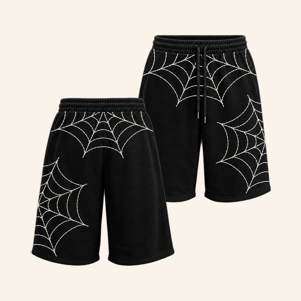 Hollowsquad LA Merch 2026 Spider Webbed Shorts Best Gifts For Husband
