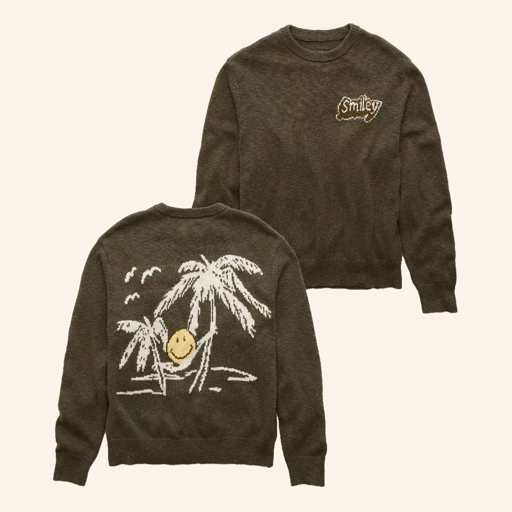 American Eagle Smile More Merch 2026 AE Smiley Graphic Sweater Christmas Gift For BFF