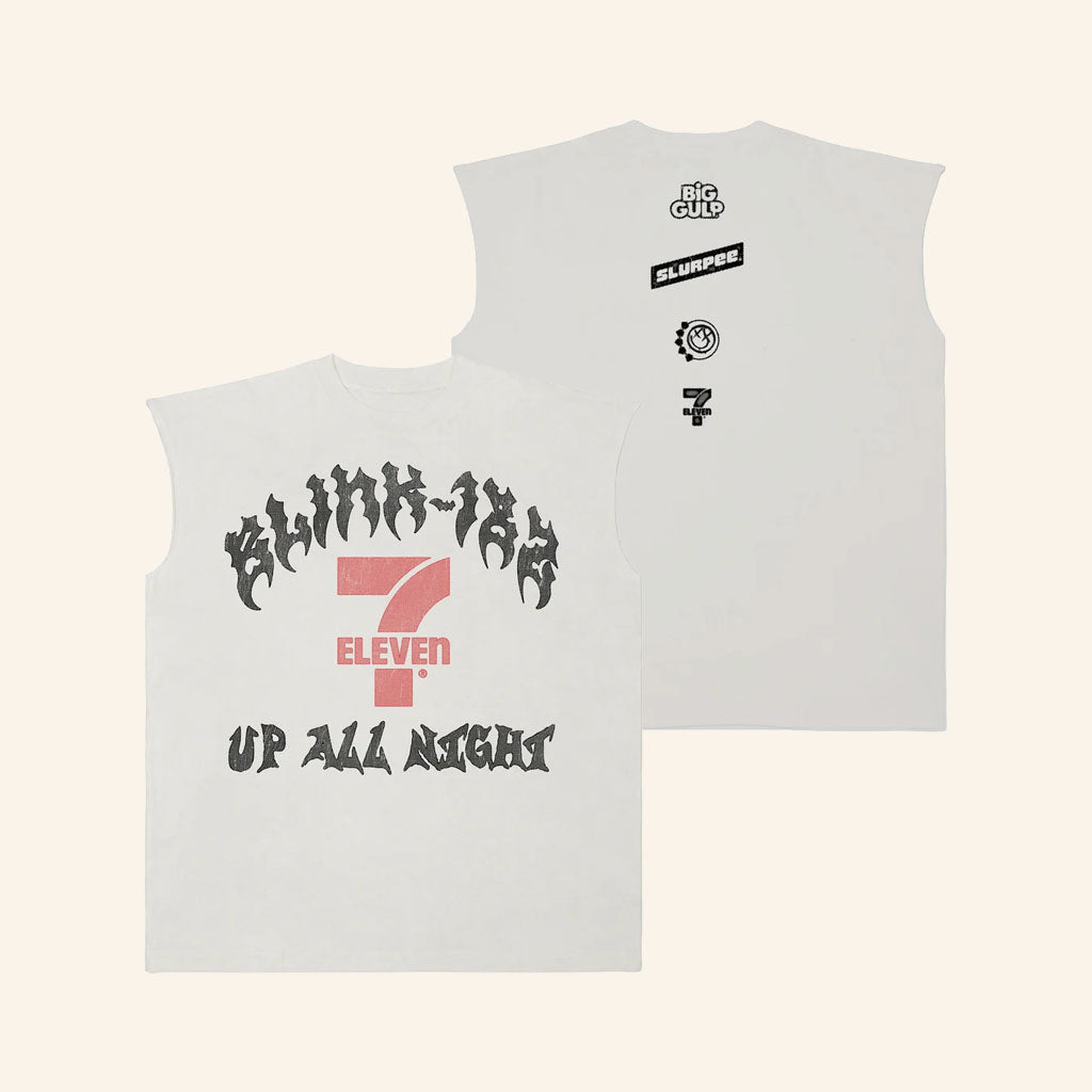 7 Collection Merch 2026 7-Eleven X Blink 182 Up All Night Tank Top Gift For Rock Band Fans