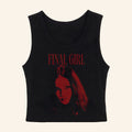 Dove Cameron Merch 2026 Final Girl Portrait Tank Top Black Present Ideas For Music Lovers