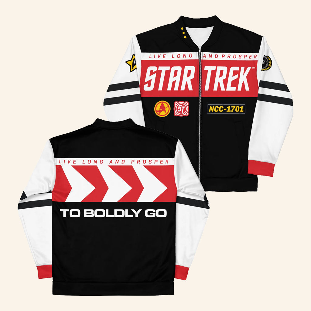 Star Trek Merch 2026 Star Trek The Original Series To Boldly Go Jacket Gift For Trekkies
