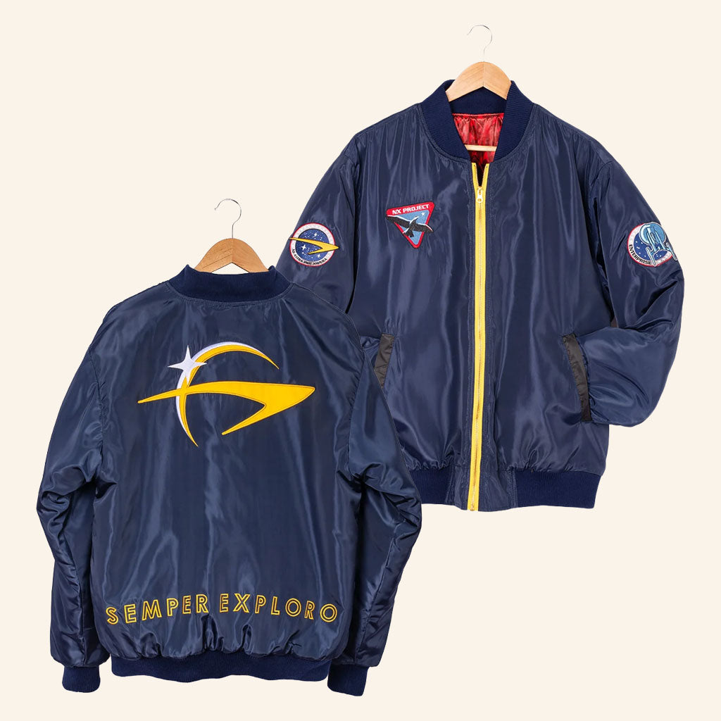 Star Trek Merch 2026 Star Trek Enterprise Semper Exploro Jacket Best Gift For Trekkies