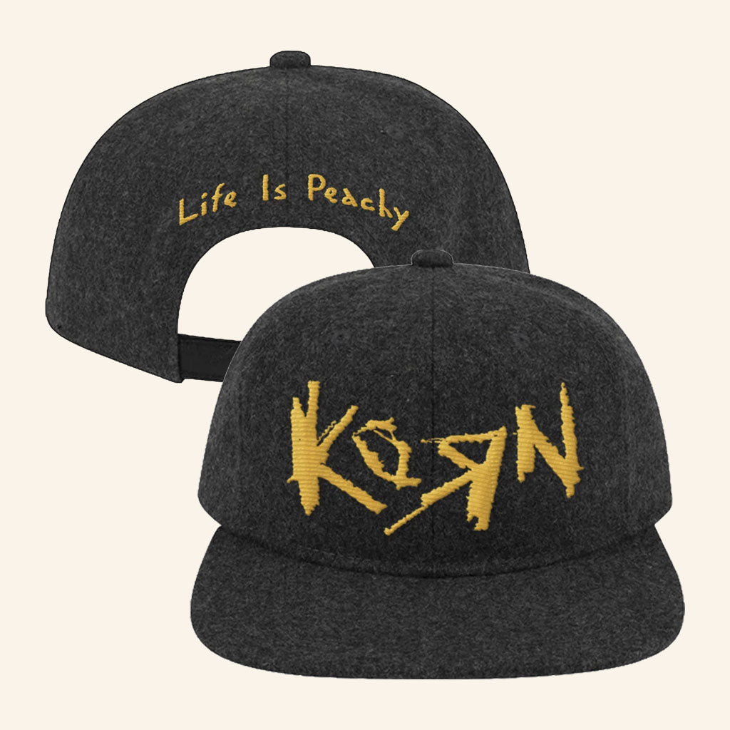 Korn Merch 2026 Life Is Peachy 30th Anniversary Snapback Hat Best Gift For Music Lovers