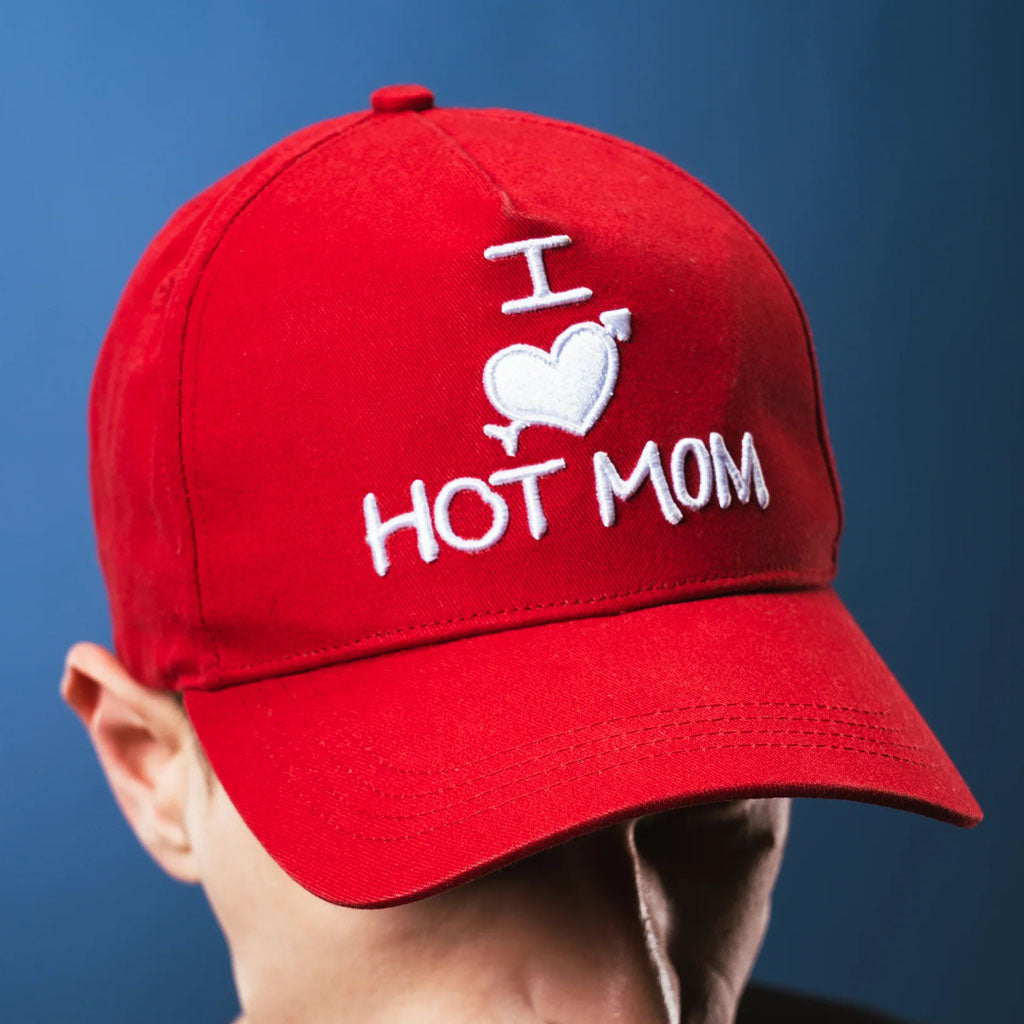 Kenji Merch 2026 I Heart Hot Mom Hat Embroidered Gift Ideas For Brothers