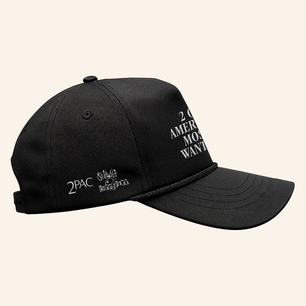 2Pac Merch 2026 2 Of Amerikaz Most Wanted Hat Embroidered Gifts For Hip Hop Fans