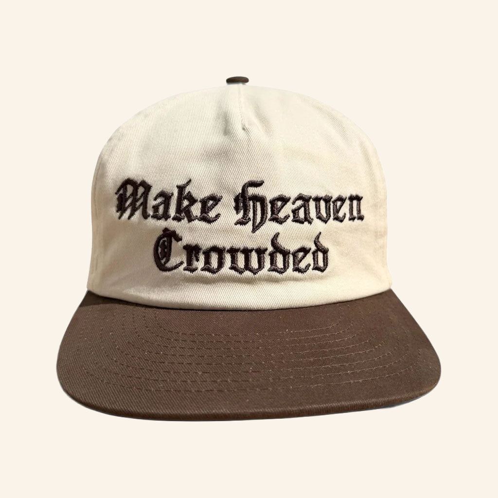 TPUSA Merch 2026 Make Heaven Crowded Two Tone Hat Embroidered Charlie Kirk Merch'
