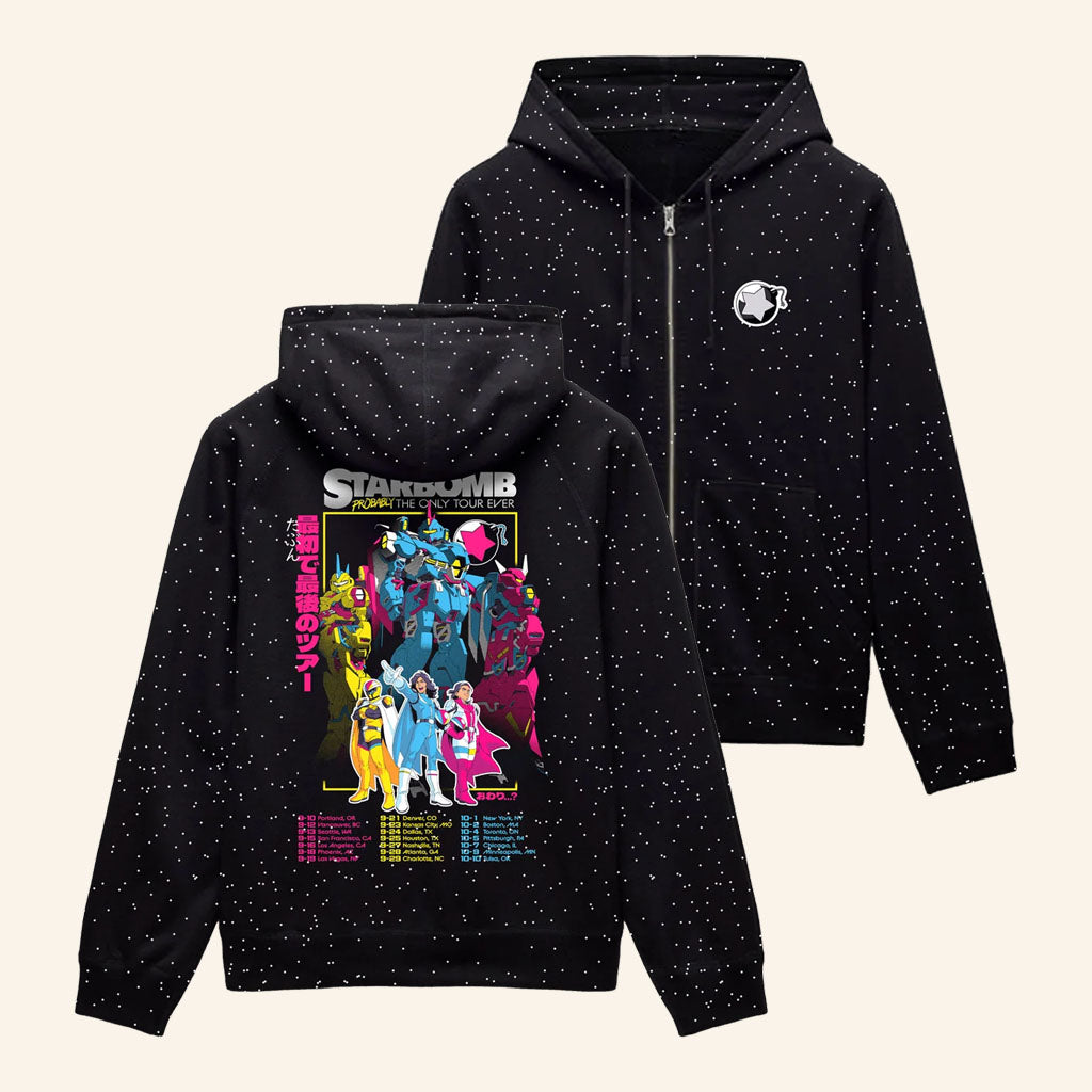 Starbomb Merch 2026 Probably The Only Tour Ever Zip Hoodie Music Gift Ideas