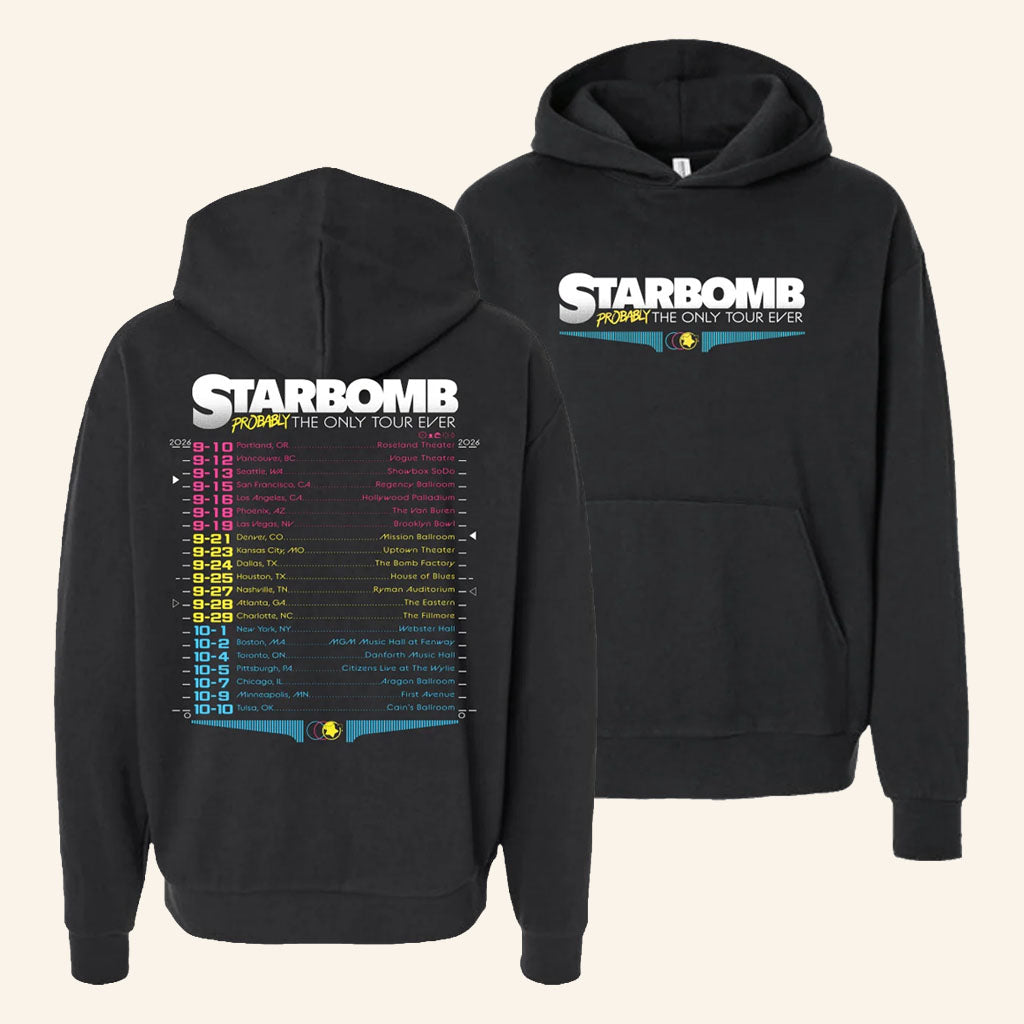 Starbomb Merch 2026 Probably The Only Tour Ever Hoodie Music Themed Gifts