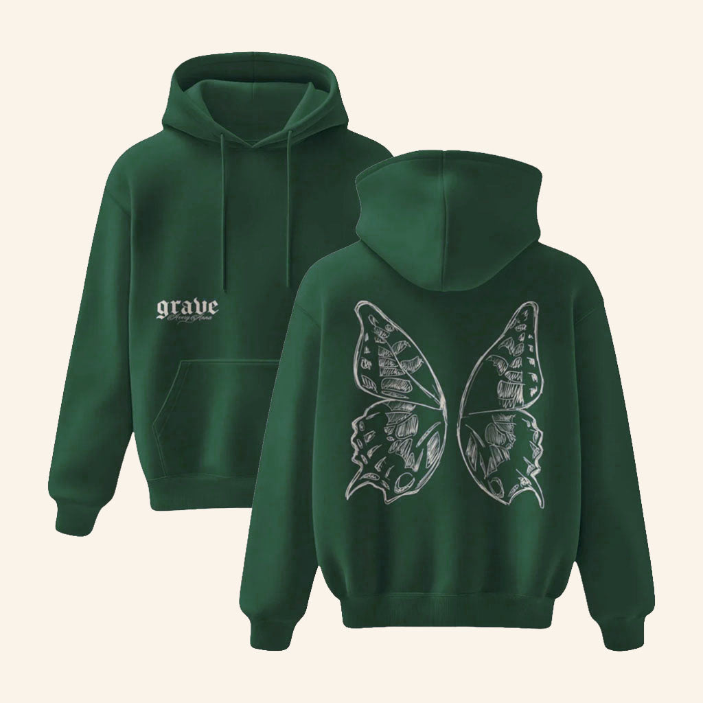 Avery Anna Merch 2026 Grave Hoodie Butterfly Hoodie Gift Ideas For Music Lovers
