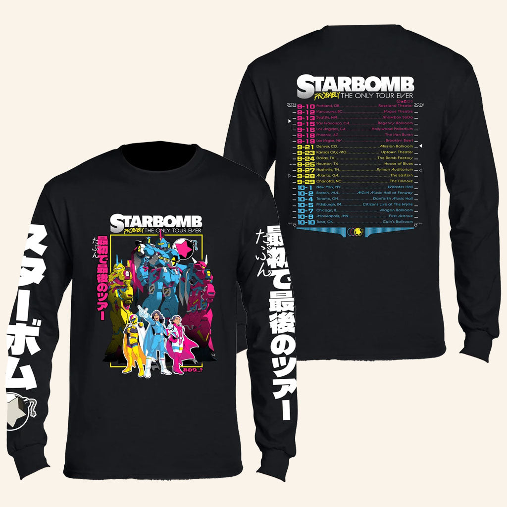 Starbomb Merch 2026 Probably The Only Tour Ever Long Sleeve Shirt Presents Music Lovers