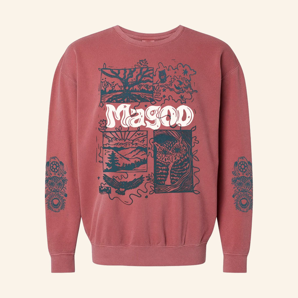 Magoo Merch 2026 Owl Story Crewneck Sweatshirt Best Gifts For Music Lovers