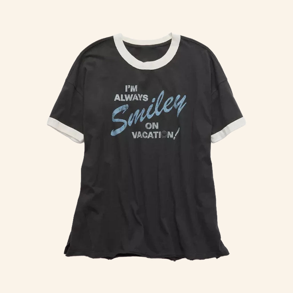 American Eagle Smile More Merch 2026 Aerie Smiley T-Shirt Birthday Gift Ideas For Friends
