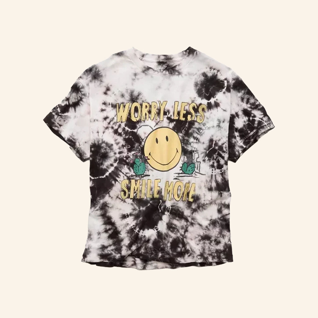 American Eagle Smile More Merch 2026 AE Smiley Graphic T-Shirt Worry Less Smile More Tee Gifts