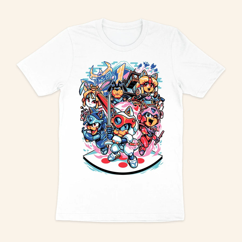 Fangamer Merch 2026 Samurai Pizza Cats A Slice Of Samurai T-Shirt White Gift For Gamers