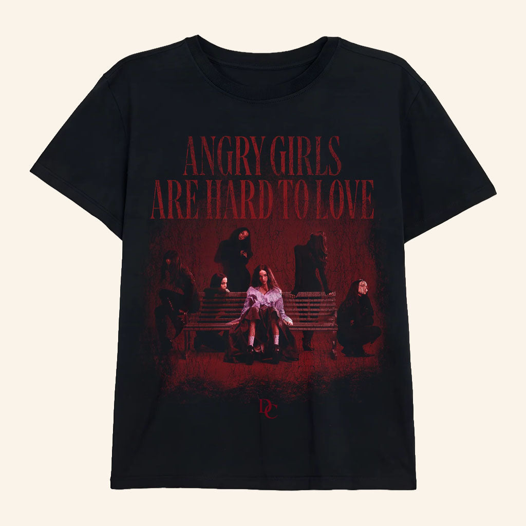 Dove Cameron Merch 2026 Angry Girls Are Hard To Love T-Shirt Black Present For Music Lovers