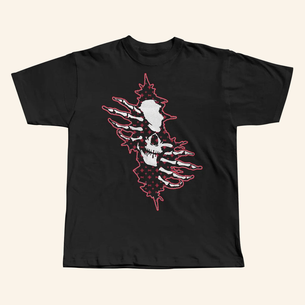 Hollowsquad LA Merch 2026 Ripped Skull T-Shirt Gift Ideas For Boyfriend