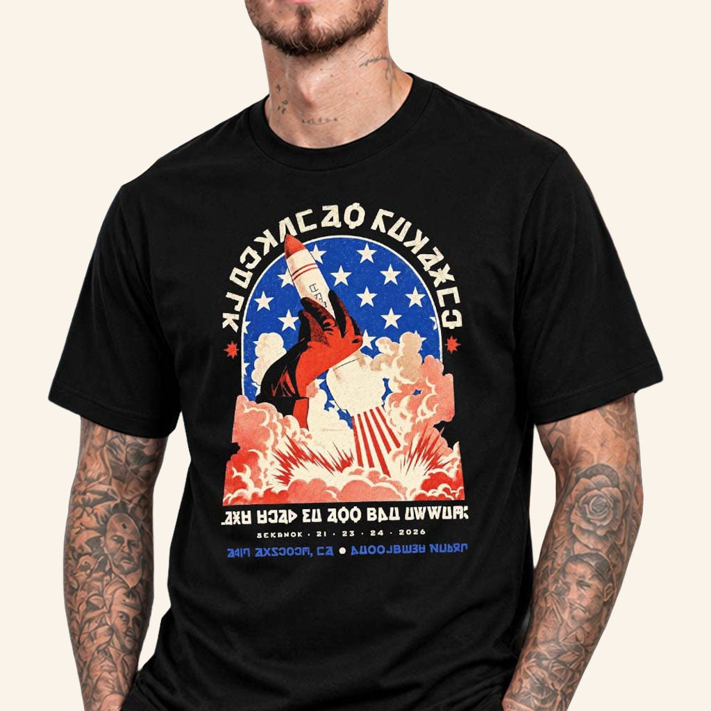 MCR Merch My Chemical Romance Los Angeles CA Event T-Shirt 2026 The Rocket Tee Tour Gear