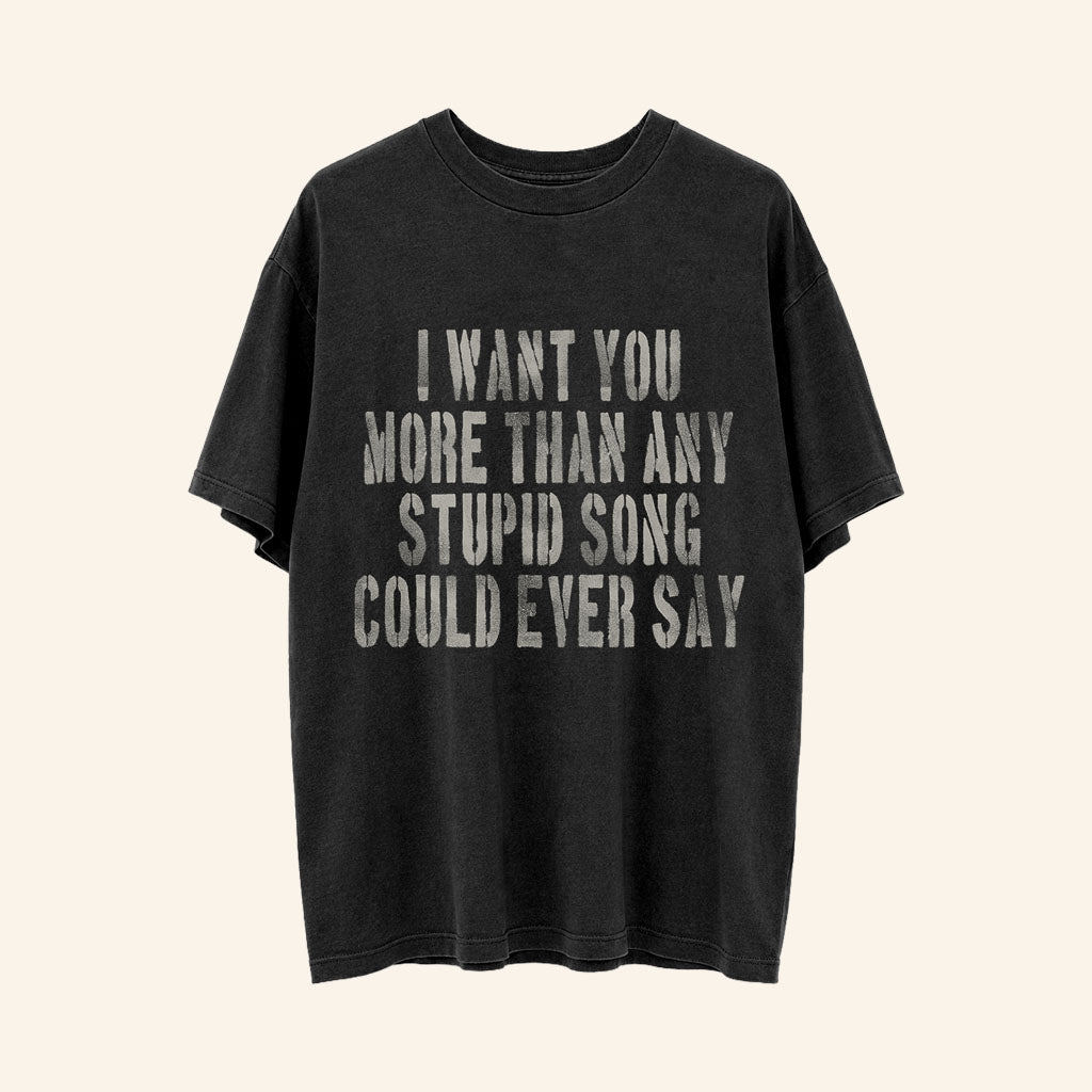 Olivia Rodrigo Centre Bell Merch 2026 Stupid Song Lyric T-Shirt Gift Ideas For Music Lovers