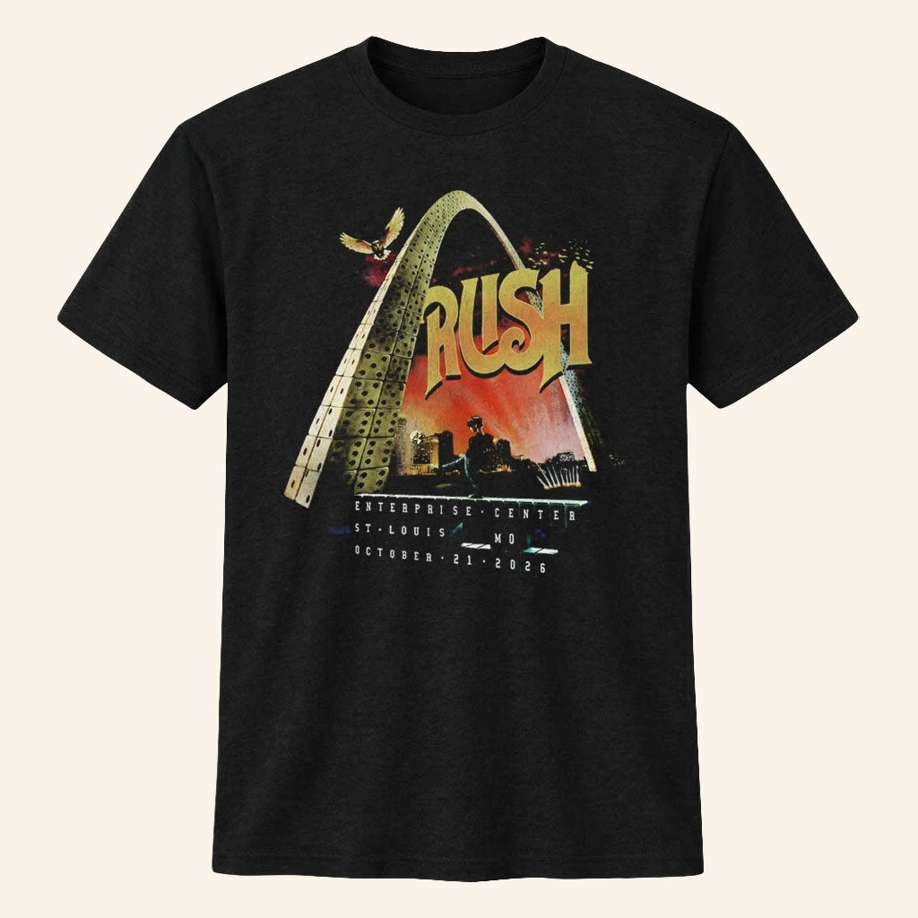 Rush Merch 2026 RUSH Band Concert Shirt St Louis MO Enterprise Center Tee Gift For Rock Fans