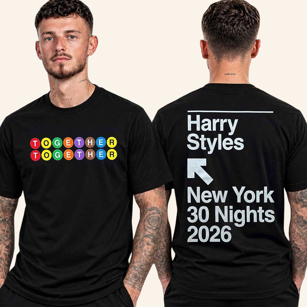 Harry Styles Merch New York City 30 Nights 2026 MTA Together T-Shirt Harry Styles Tour Merch