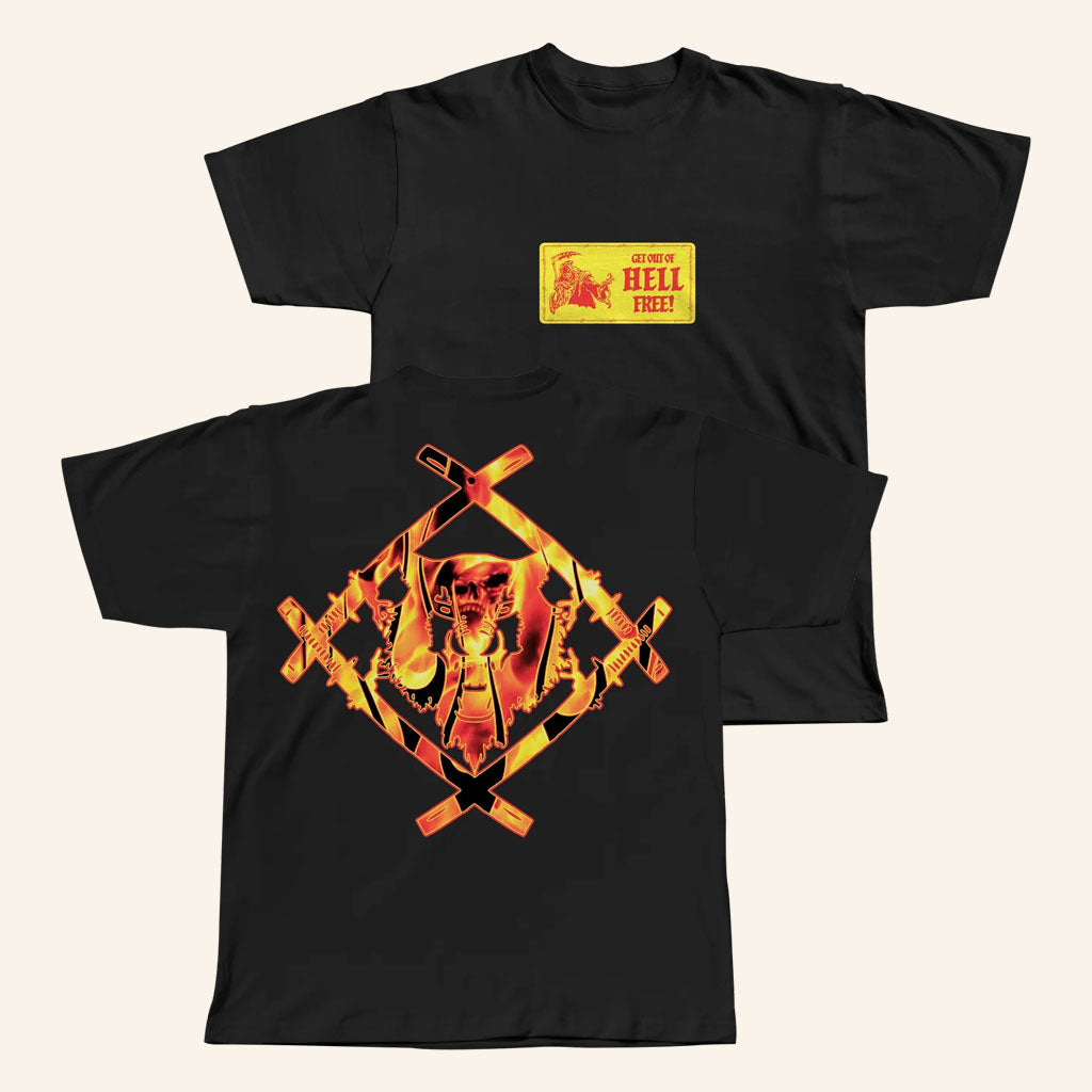 Hollowsquad LA Merch 2026 Get Out Of Hell Free T-Shirt Best Gifts For Husband