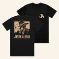 Jason Aldean Merch 2026 JA Black Logo T-Shirt Music Related Gifts For Men