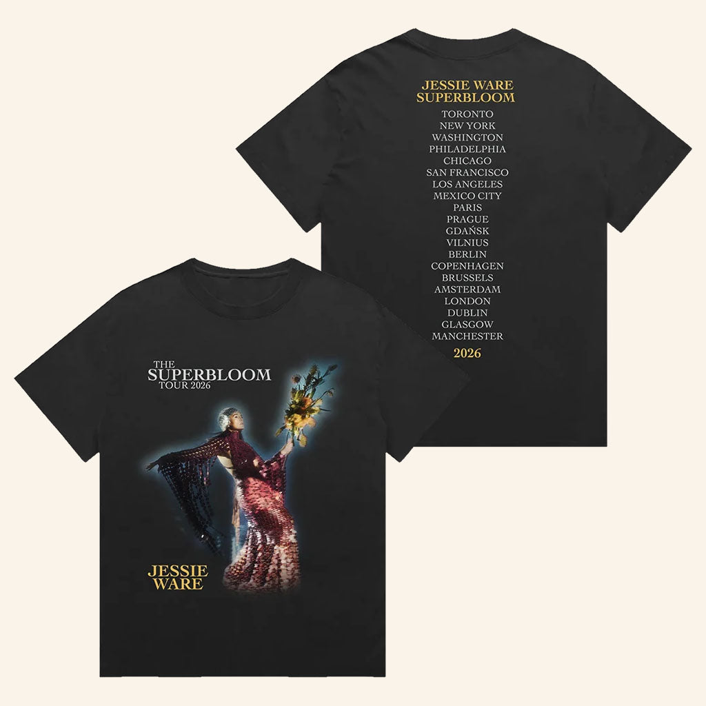 Jessie Ware Merch 2026 Superbloom Tour T-Shirt Jessie Ware Tour Merch Presents For Music Fans