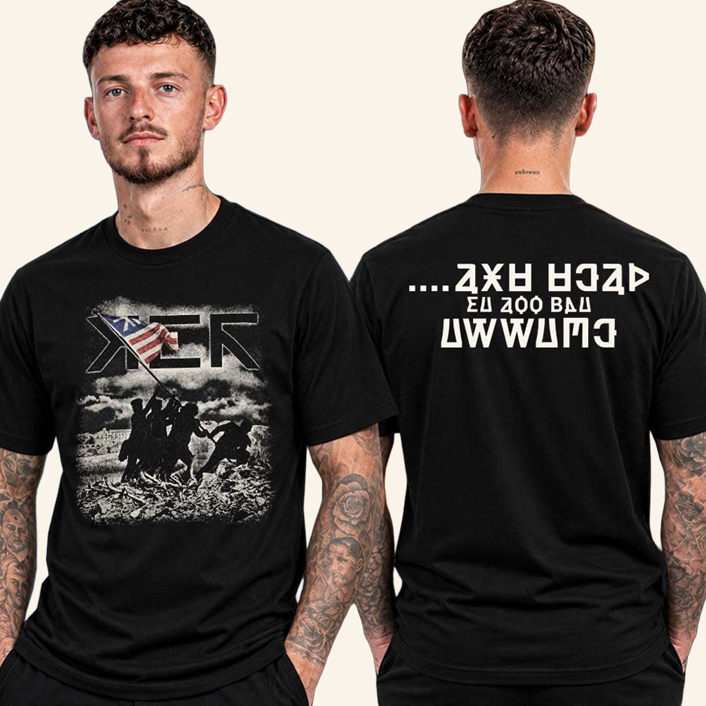MCR Merch 2026 Soldiers Raising Flag T-Shirt My Chemical Romance Los Angeles CA Tour Merch