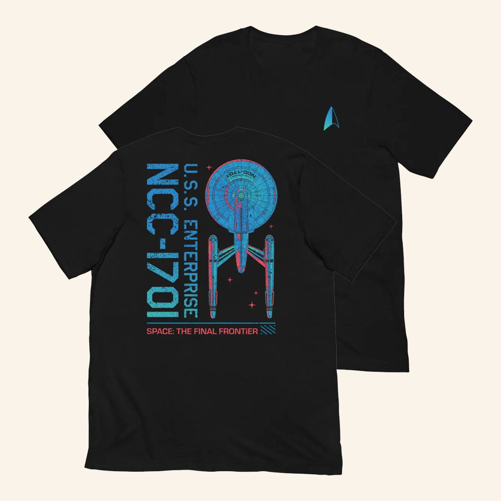 Star Trek Merch 2026 Star Trek USS Enterprise T-Shirt The Final Frontier Shirt Sci Fi Fan Gifts