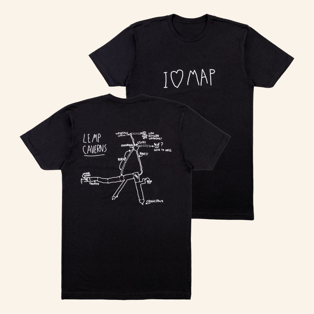 XPLR Merch 2026 I love Map T-Shirt Black Gift For Best Friends