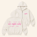 KWN Merch 2026 WN Night Only Zip Hoodie Gift Ideas For Music Lovers