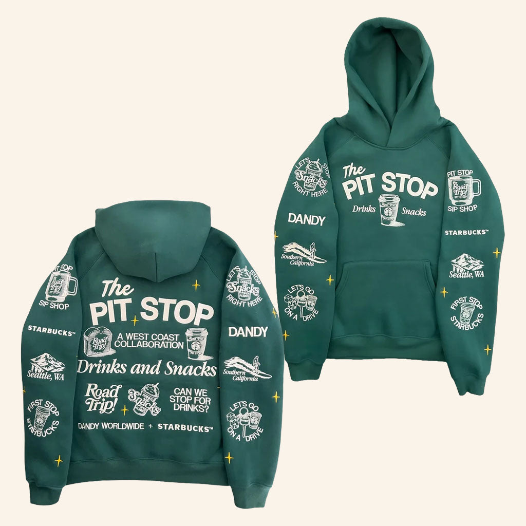 Starbucks Merch 2026 Dandy Worldwide X Starbucks Pit Stop Hoodie Gifts For Friends