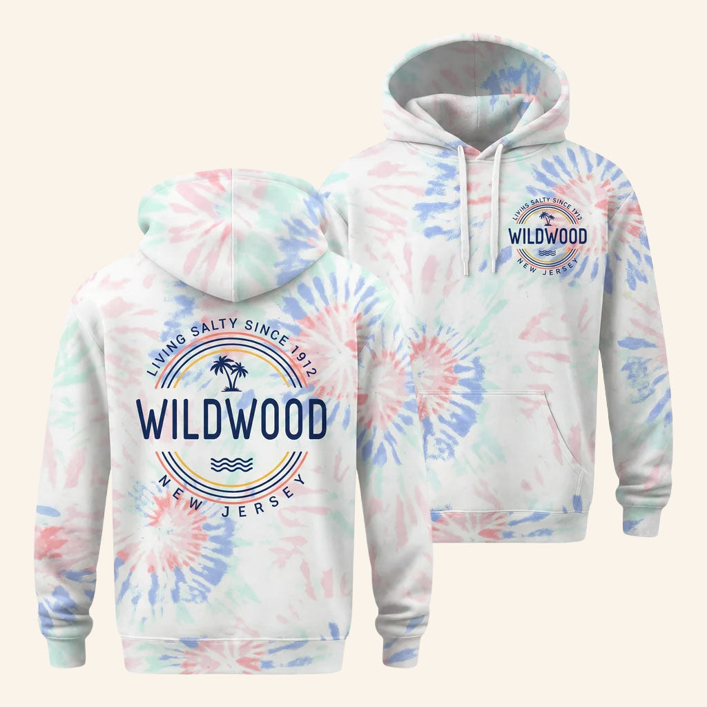 Wildwood Merch 2026 Pink Bloom Wildwood Hoodie Gift For New Jersey Travelers
