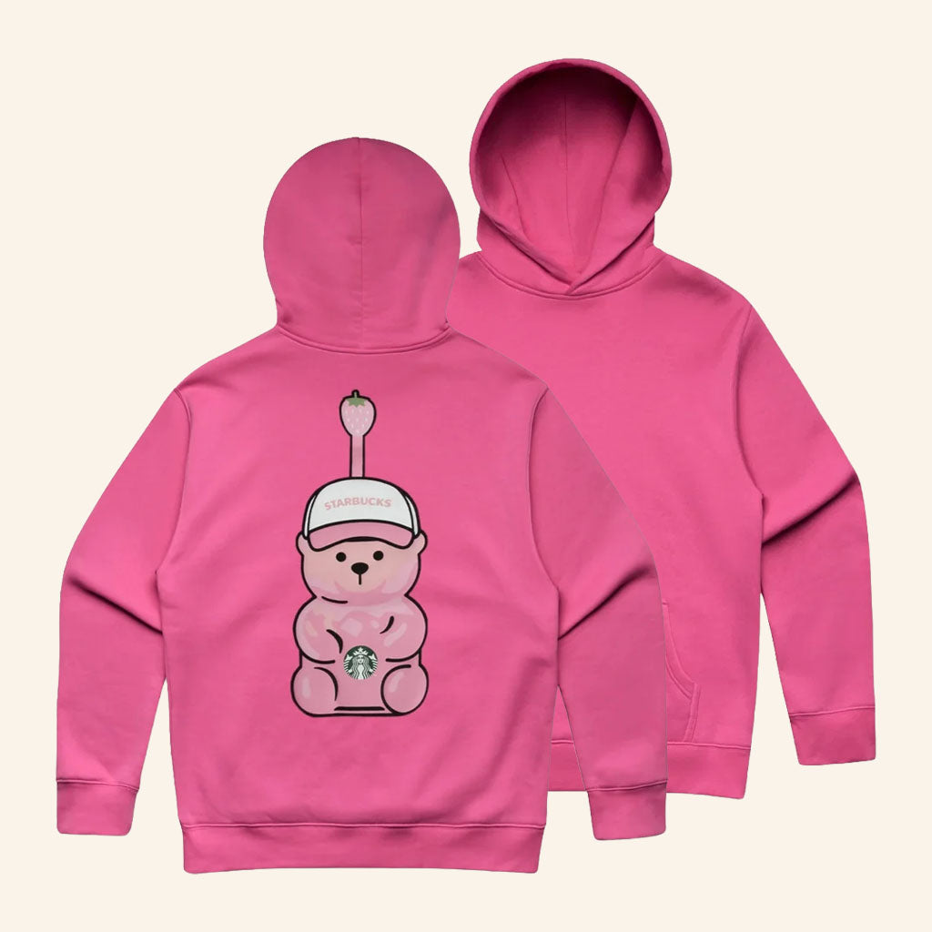 Starbucks Merch 2026 Pink Vibes Bearista Hoodie Birthday Gifts For Bestie