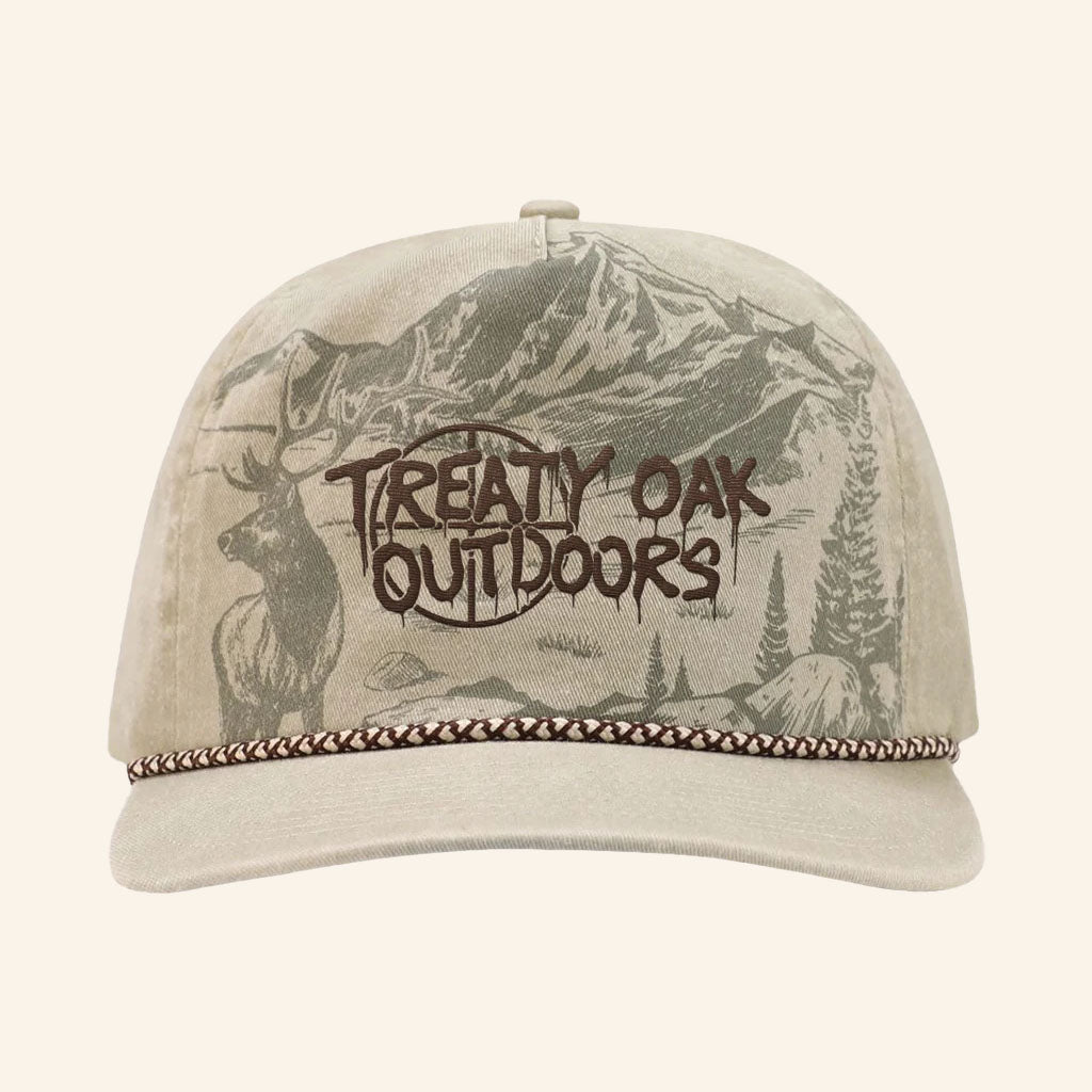Treaty Oak Revival Merch 2026 Elk Rope Hat Treaty Oak Outdoors Cap Gift For Band Fans