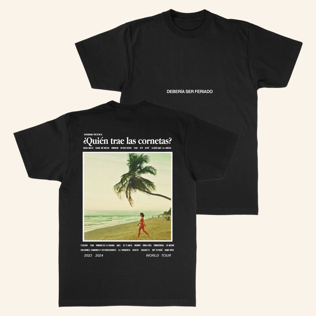Rawayana Merch 2026 Feriado T-Shirt Black Cool Gifts For Music Lovers