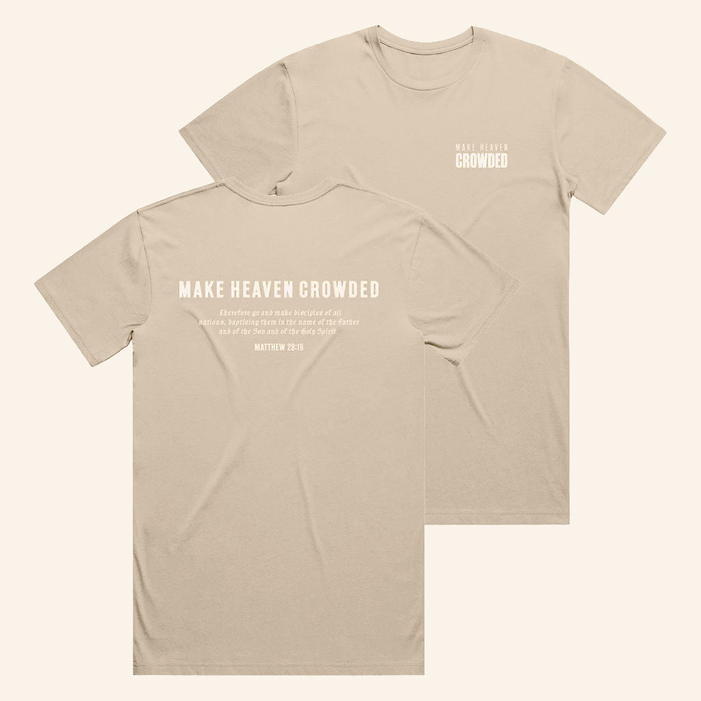 TPUSA Merch 2026 Make Heaven Crowded T-Shirt Bible Verse Tee Charlie Kirk Merch Gift For Him