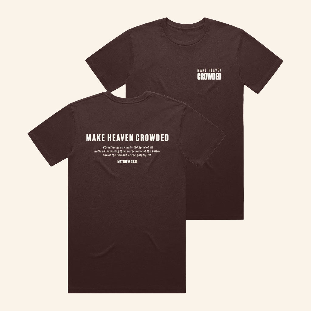 TPUSA Merch 2026 Make Heaven Crowded T-Shirt Bible Tee Charlie Kirk Merch Gift For Father