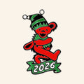 Grateful Dead Merch 2026 Glitter Bear Holiday Ornament Christmas Tree Ornament Gift For Fans