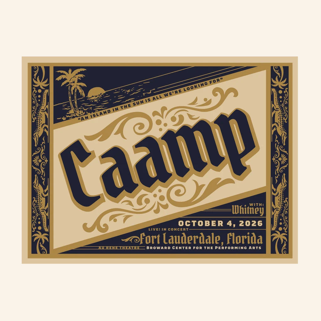 Caamp Merch 2026 FT Lauderdale Poster Wall Art Decor Gift For Rock Band Fans