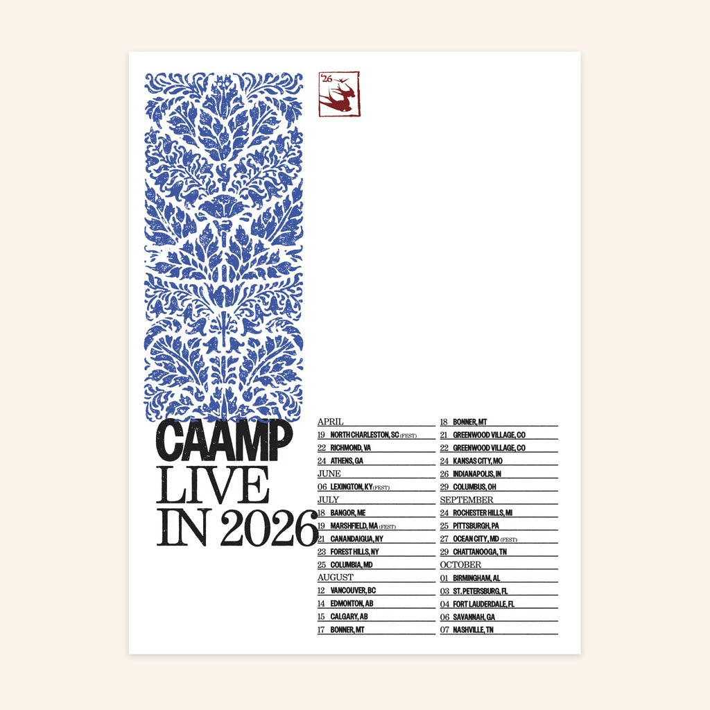 Caamp Merch 2026 Summer Tour Poster Caamp Live Schedule Poster Presents For Music Lovers
