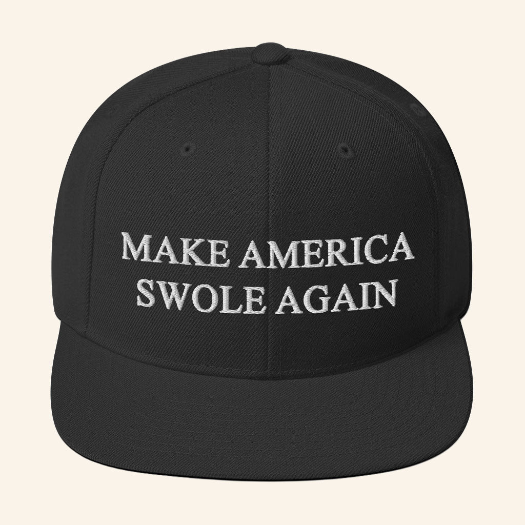 Josh Holyfield Merch 2026 Make America Swole Again Snapback Hat Embroidered Gift For Lifters