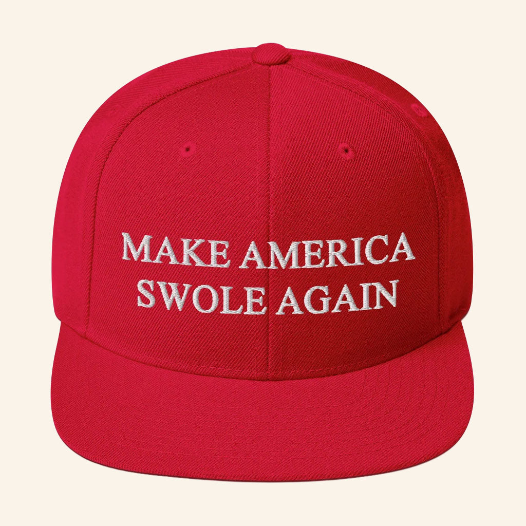 Josh Holyfield Merch 2026 Make America Swole Again Snapback Hat Gift For Gym Enthusiasts