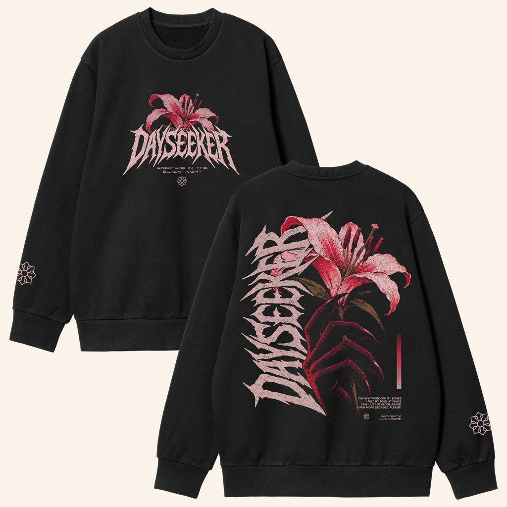 Dayseeker Merch 2026 Creature In The Black Night Crewneck Sweatshirt Gift For Band Lovers