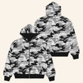 Sad Boyz Merch 2026 Camo Zip Hoodie Snow Streetwear Clothing Gift For Brothers
