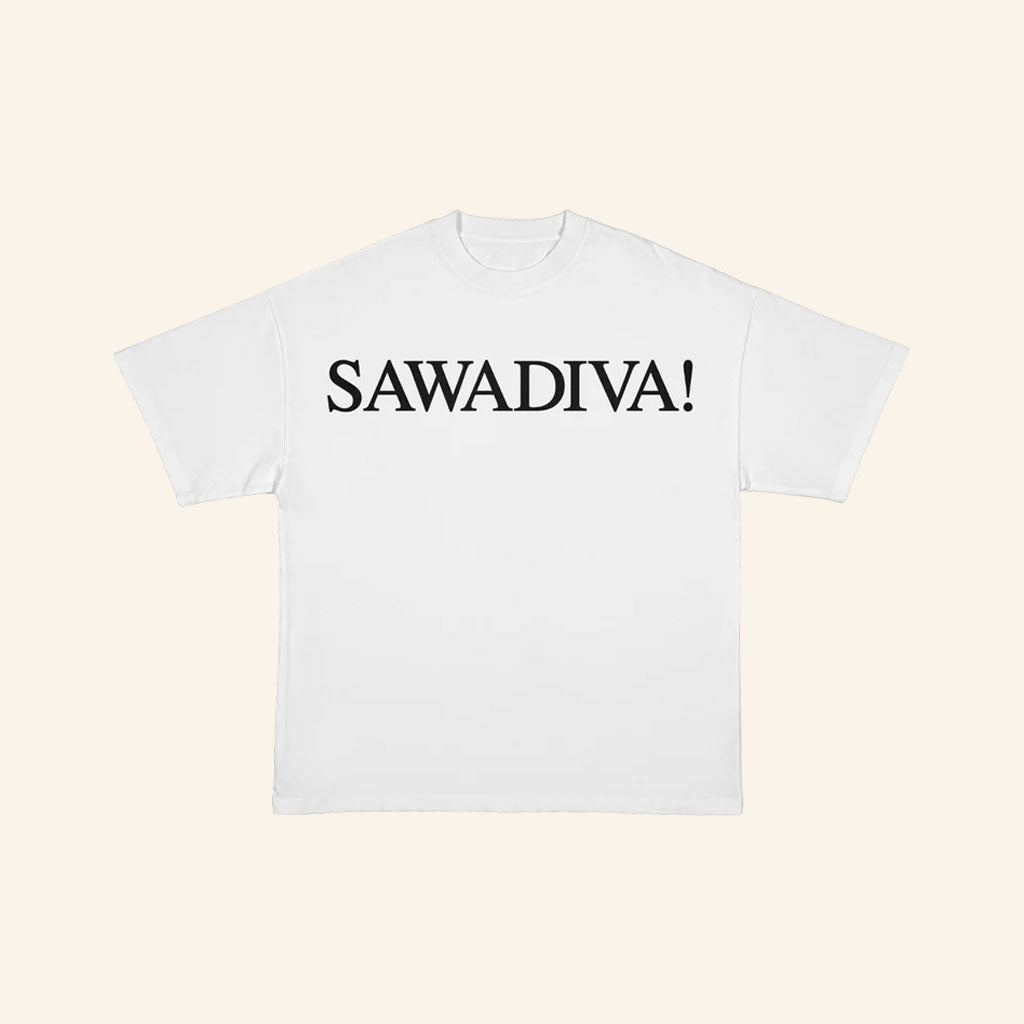 LISA Merch 2026 Sawadika T-Shirt White Unique Gifts For Music Lovers
