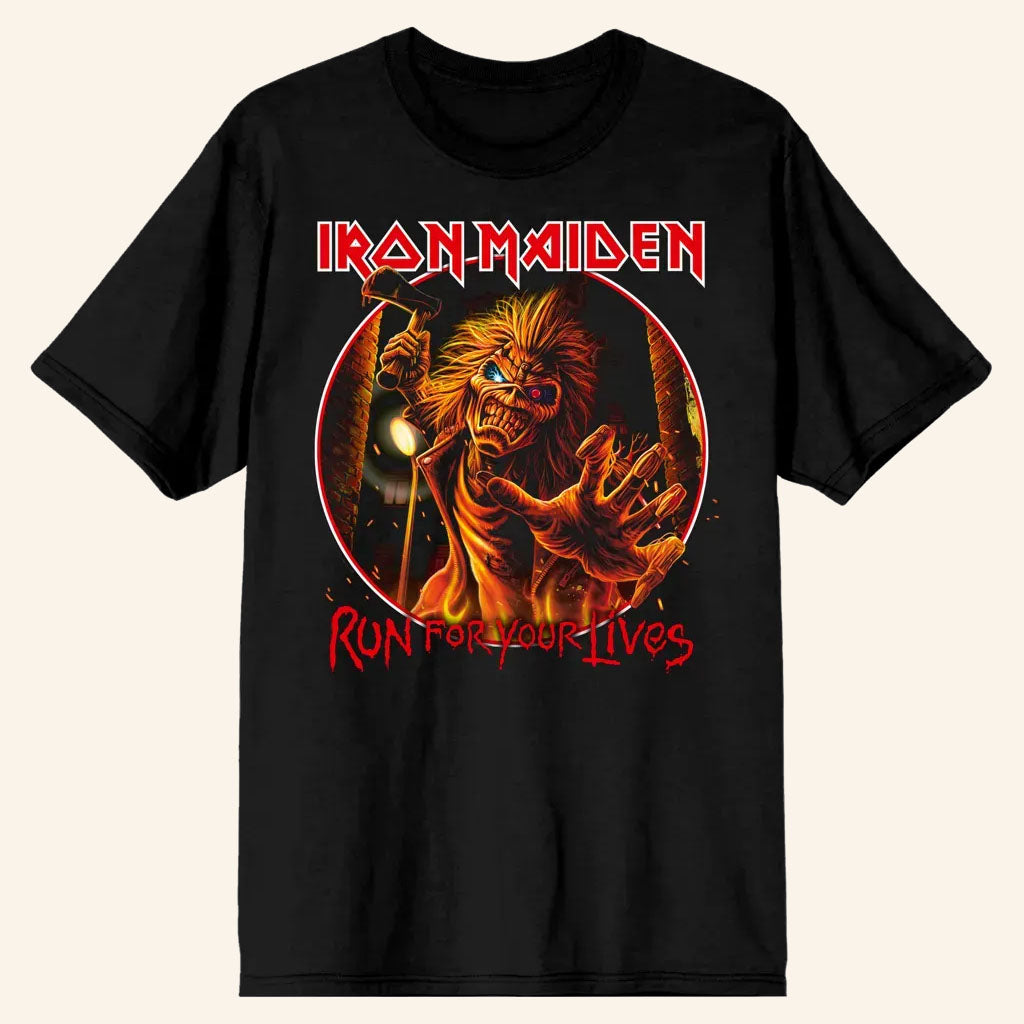 Iron Maiden Merch Run For Your Lives 2027 Tour Announce T-Shirt Gift For Music Lovers