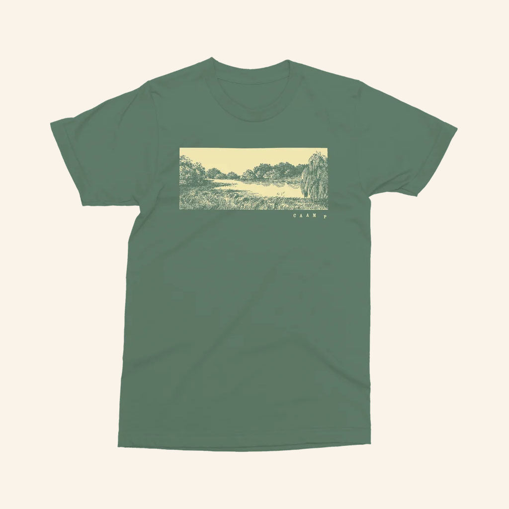 Caamp Merch 2026 Lake Sketch T-Shirt Caamp Shirt Gift For Folk Band Fans