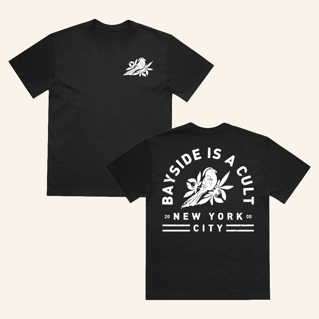 Hopeless Records Merch 2026 Bayside Bird Cult Black T-Shirt Birthday Ideas For Husband