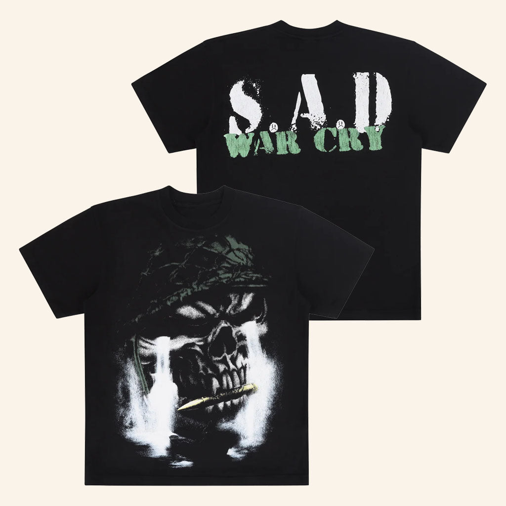 Sad Boyz Merch 2026 War Cry T-Shirt Black Unique Gifts For Husband